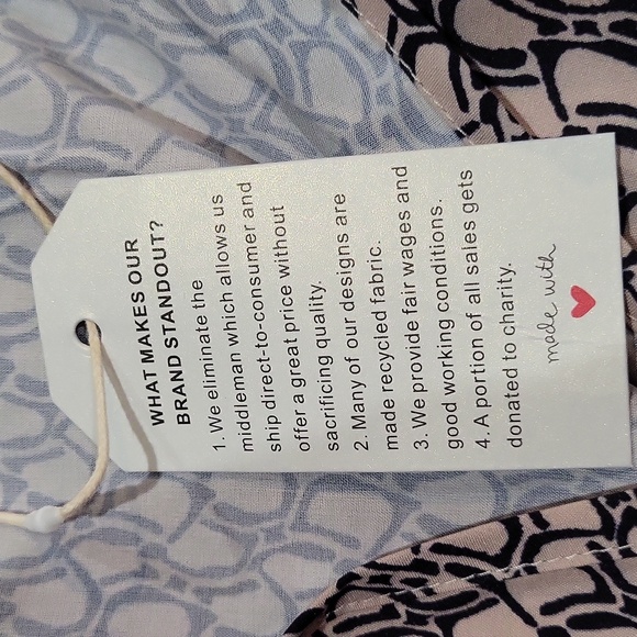 JC Mode Print Tie-Up Neck A-Line Dress - Picture 11 of 12